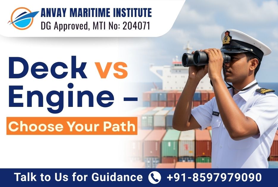 Deck Department vs Engine Department in Merchant Navy | Anvay Maritime Institute